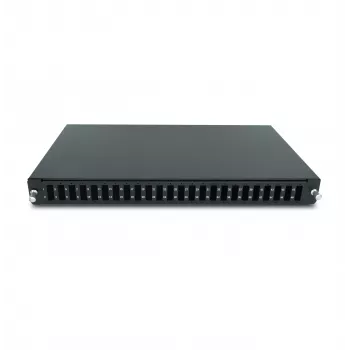 RACKTEL RL-PFWDPX24 Panel de conexiones de fibra óptica SC dúplex 24 puertos, 1U, negro