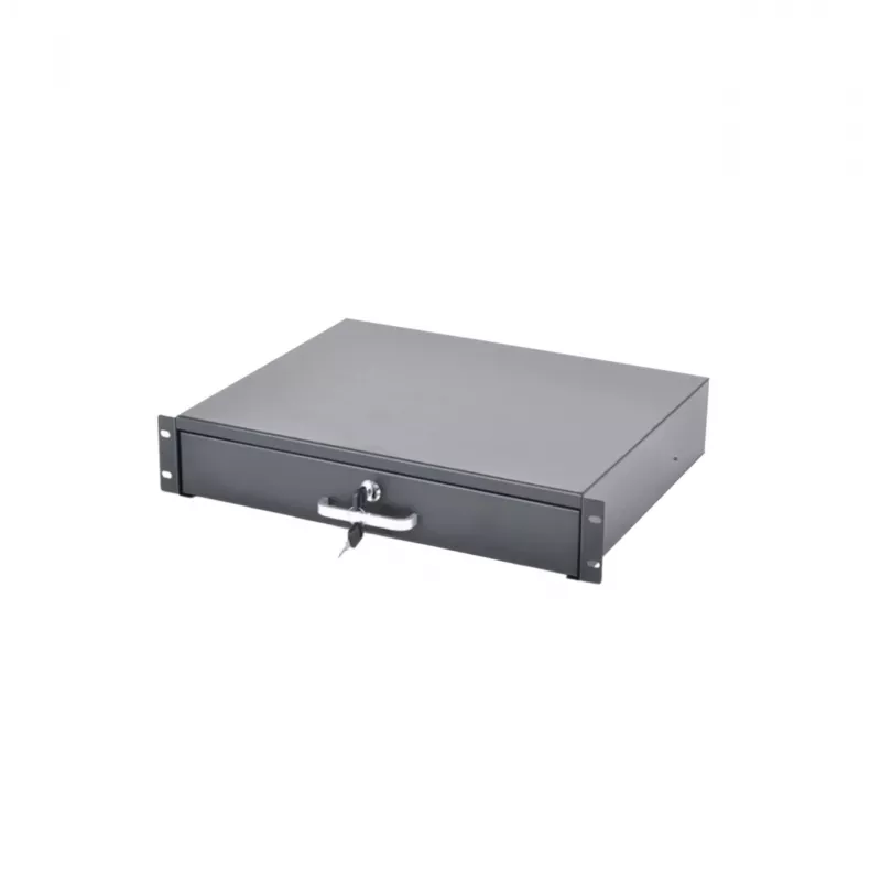 RACKTEL RL-SZ2U Cajón de rack 2U - Cajón de acero de 19