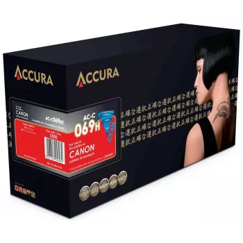 Accura Cartucho de tóner compatible Canon CRG-069H (5097C002), cian, XL alto rendimiento