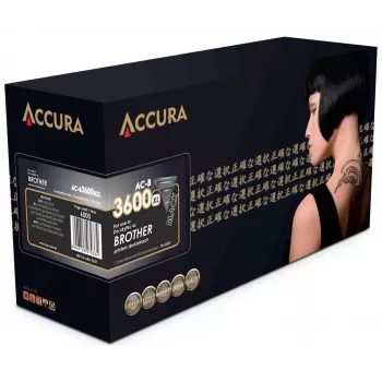 ACCURA Cartucho de tóner compatible Brother TN-3600XL Alto rendimiento Negro