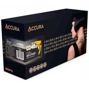 Accura Tóner Brother (TN-248XLY) Sustituto - Amarillo Alto rendimiento