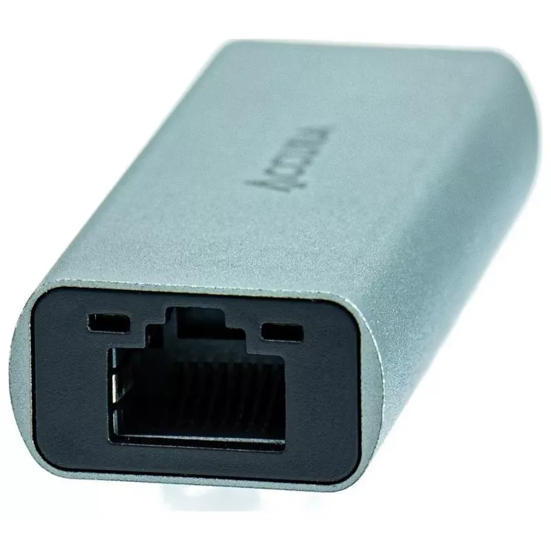 ACCURA Adaptador USB-C a RJ45 Gigabit Ethernet, Gris espacial