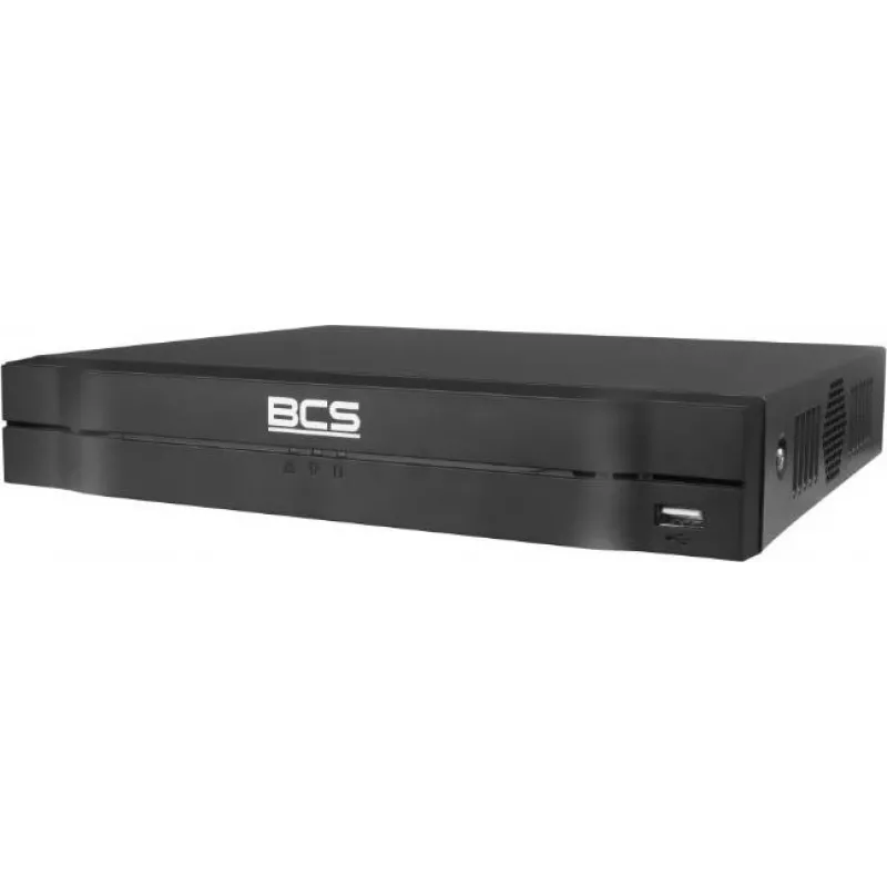 BCS grabador de vídeo en red PoE 4K de 8 canales NVR, 8 puertos PoE, H.265+, 1 bahía SATA para HDD, BCS-L-NVR0801-4KE-8P(2L)