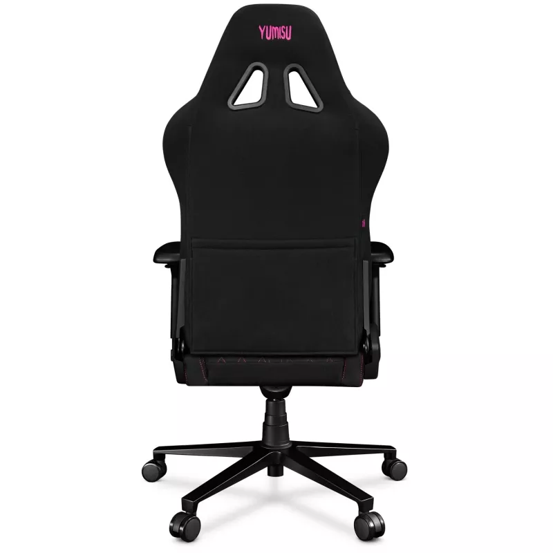 Yumisu 2050 Magnetic Silla de oficina, tela, negro/rosa