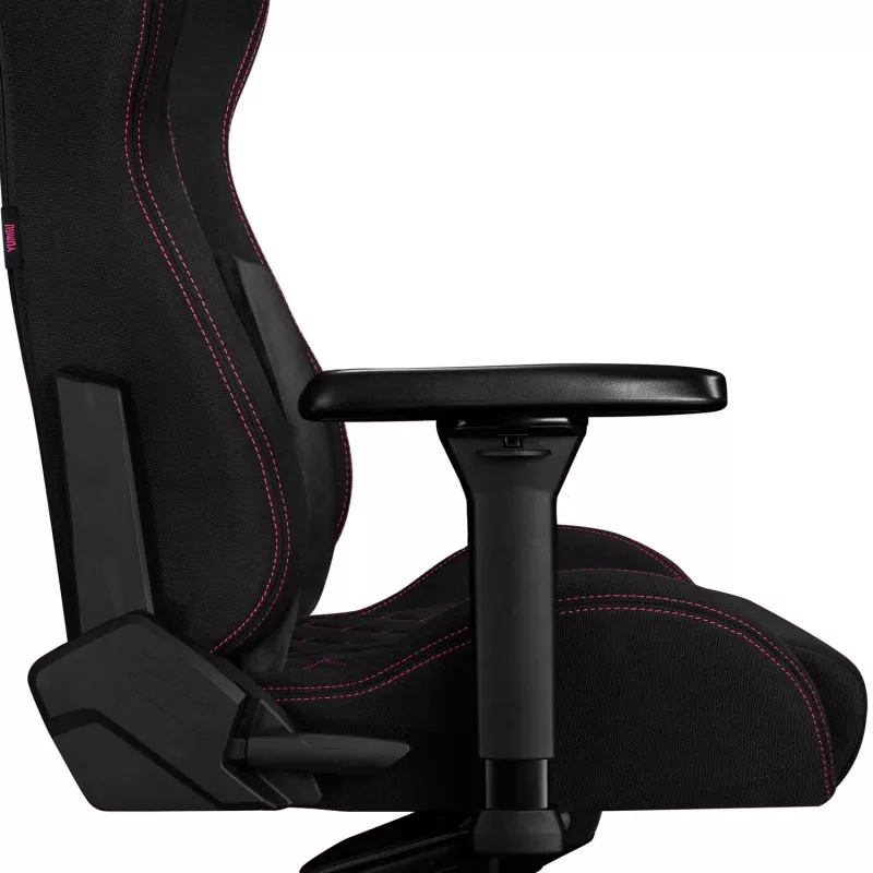 Yumisu 2050 Magnetic Silla de oficina, tela, negro/rosa