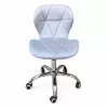 Silla de oficina EXTRALINK Velvet gris claro