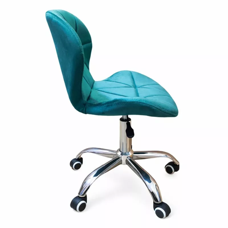 Silla de oficina EXTRALINK Velour turquesa