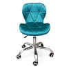 Silla de oficina EXTRALINK Velour turquesa