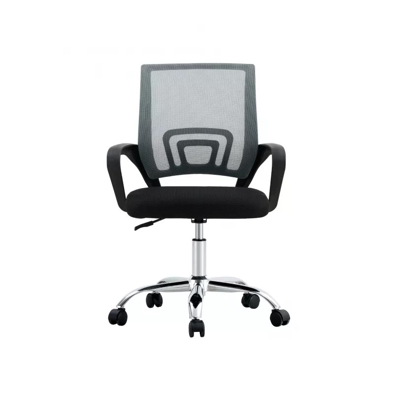 Silla de oficina giratoria Extralink Home con respaldo de malla, negra