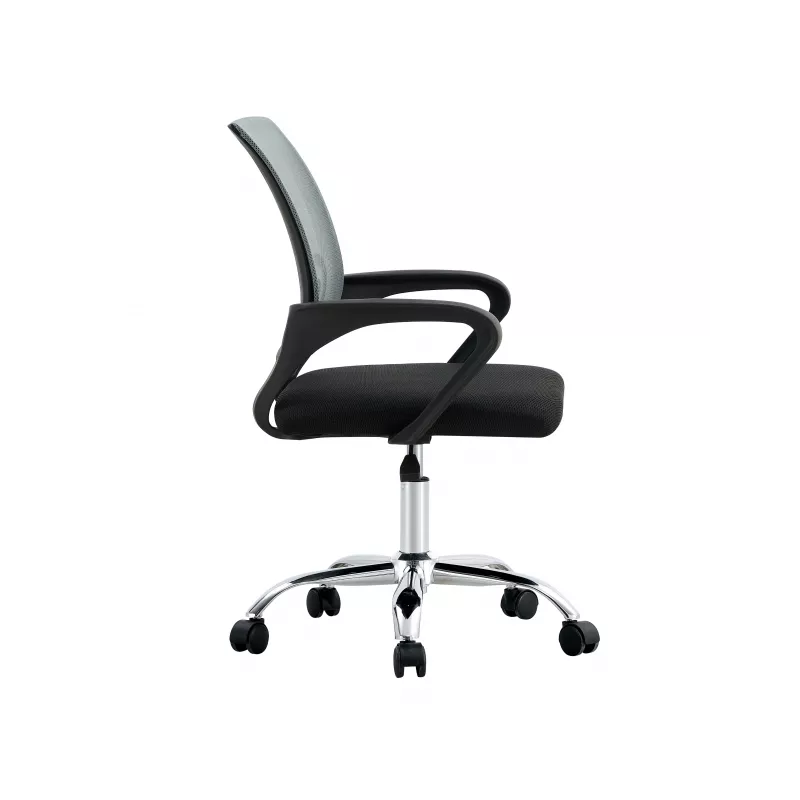 Silla de oficina giratoria Extralink Home con respaldo de malla, negra