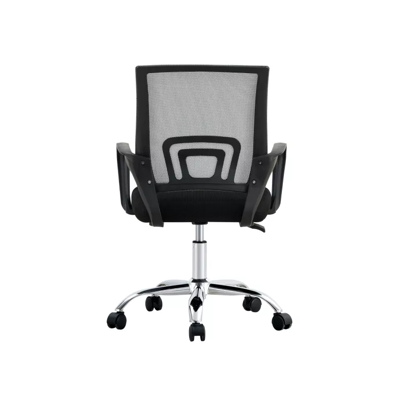 Silla de oficina giratoria Extralink Home con respaldo de malla, negra