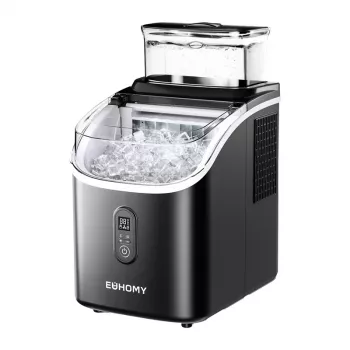 EUHOMY IM005 máquina de hielo 15kg (negro) - máquina de hielo compacta portátil con autolimpieza