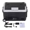 HCALORY D55M+ nevera portátil para coche con Bluetooth, 55L, compresor, -20°C a +20°C, DC 12V/24V, AC 100-240V, negro