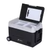 HCALORY D55M+ nevera portátil para coche con Bluetooth, 55L, compresor, -20°C a +20°C, DC 12V/24V, AC 100-240V, negro
