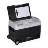 HCALORY D55M+ nevera portátil para coche con Bluetooth, 55L, compresor, -20°C a +20°C, DC 12V/24V, AC 100-240V, negro