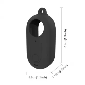 PULUZ Funda protectora de silicona con tapa para objetivo para Insta360 GO 3 - Negro