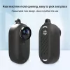 PULUZ Funda protectora de silicona con tapa para objetivo para Insta360 GO 3 - Negro