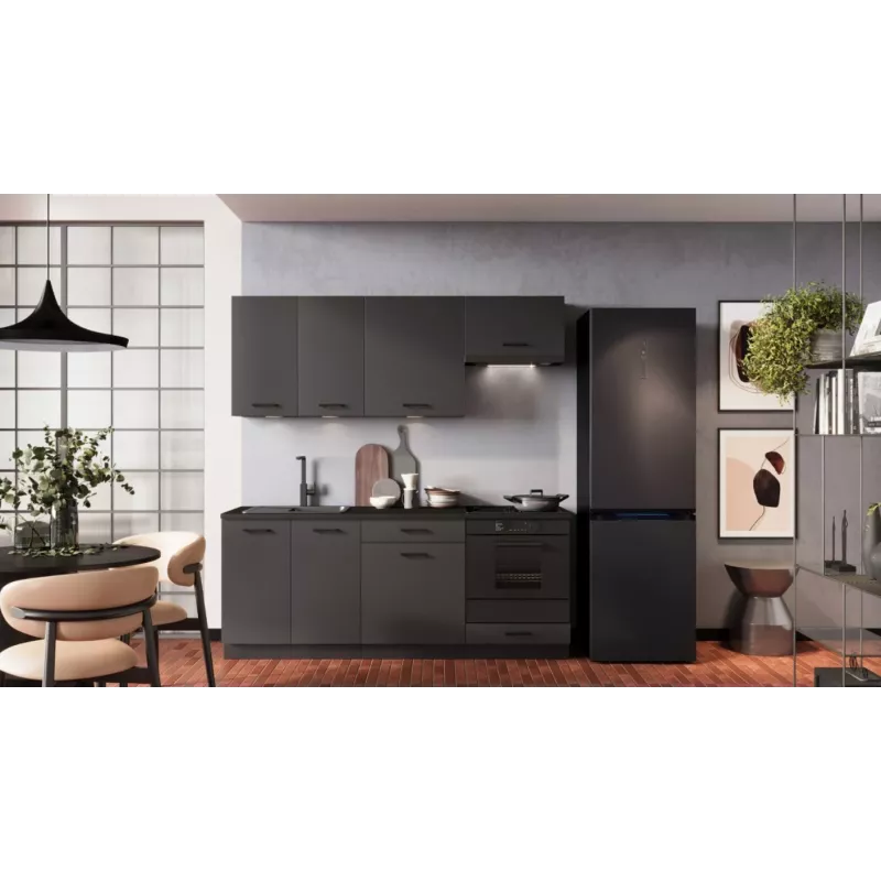 STOLKAR Cosmo Design ANIKA Graphite/Graphite 2.0 Conjunto de muebles de cocina - 6 piezas