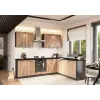 STOLKAR Cosmo Design ANIKA Conjunto de muebles de cocina, Artisan Oak/Graphite 2.0/2.6