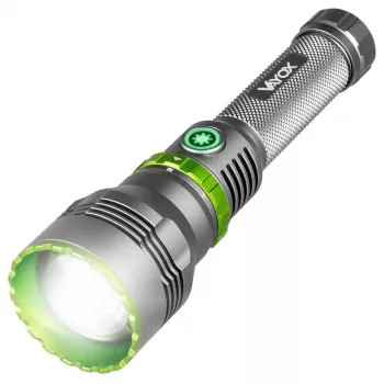 VAYOX VA0363 Linterna LED 1000 lm, recargable, USB-C, powerbank, negro