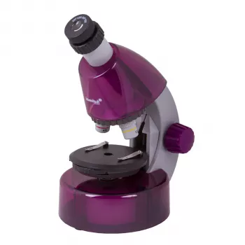 Levenhuk LabZZ M101 Amethyst microscopio biológico para niños, 40x-640x, monocular, iluminación LED