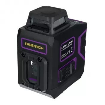 Ermenrich LV20 PRO Nivel Láser - Verde, 2 Haces, Alcance 20 m, Autonivelante, IP54, Li-Ion