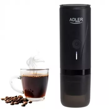 Adler AD 4400 Cafetera Portátil, 20 bar, Negra
