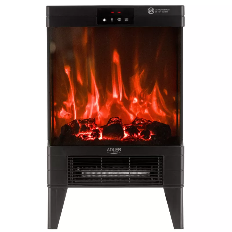 Adler AD 7755 Calefactor cerámico PTC 2000W con mando a distancia, negro