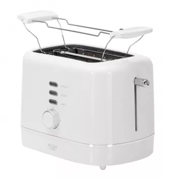 Adler AD 3224 Tostadora blanca 750W 2 ranuras