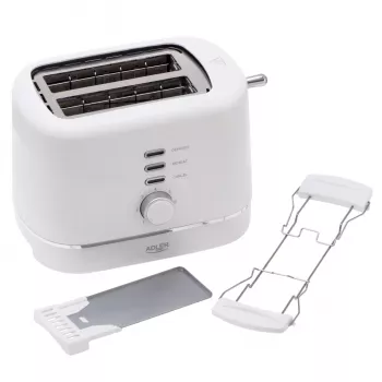 Adler AD 3224 Tostadora blanca 750W 2 ranuras