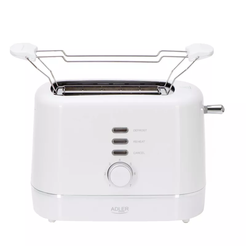 Adler AD 3224 Tostadora blanca 750W 2 ranuras