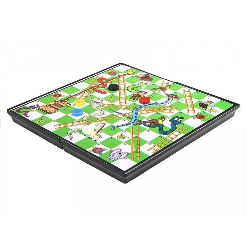 LEAN TOYS Set de tablero magnético 7 en 1 ajedrez ludo backgammon damas
