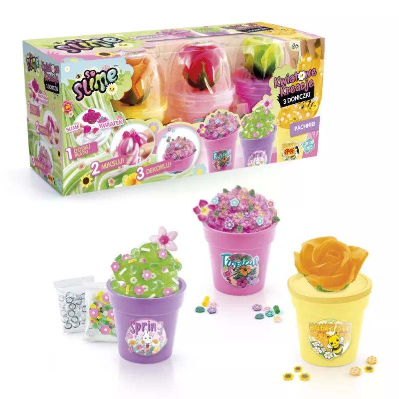 EPEE So Slime DIY Slime Shakers Floral Creations 3 macetas de flores kit creativo