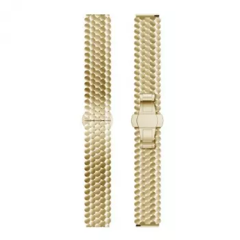 Beline Correa de reloj 20mm Metal Honeycomb Gold