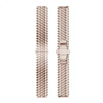 Beline Correa de reloj 20mm Metal Honeycomb Rose Gold