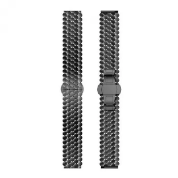 Beline Correa de reloj 22mm Metal Honeycomb Black