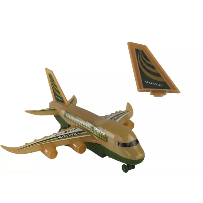 LEAN TOYS Avión R/C teledirigido Militar Camo Luces Mando a distancia