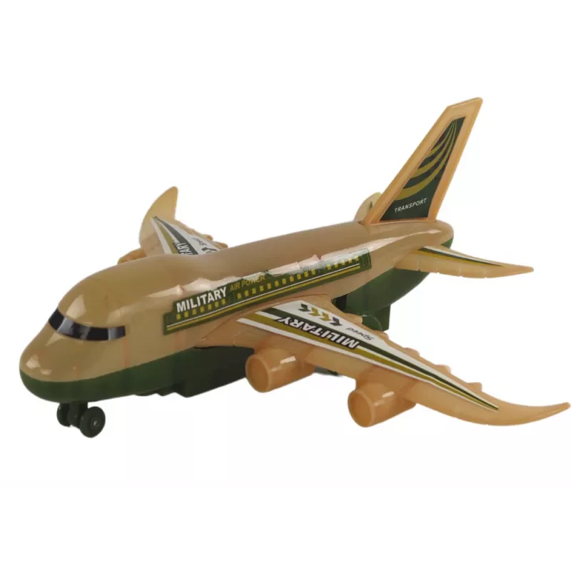 LEAN TOYS Avión R/C teledirigido Militar Camo Luces Mando a distancia