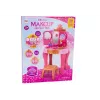 LEAN TOYS Tocador de maquillaje infantil con accesorios sensor de gestos, rosa