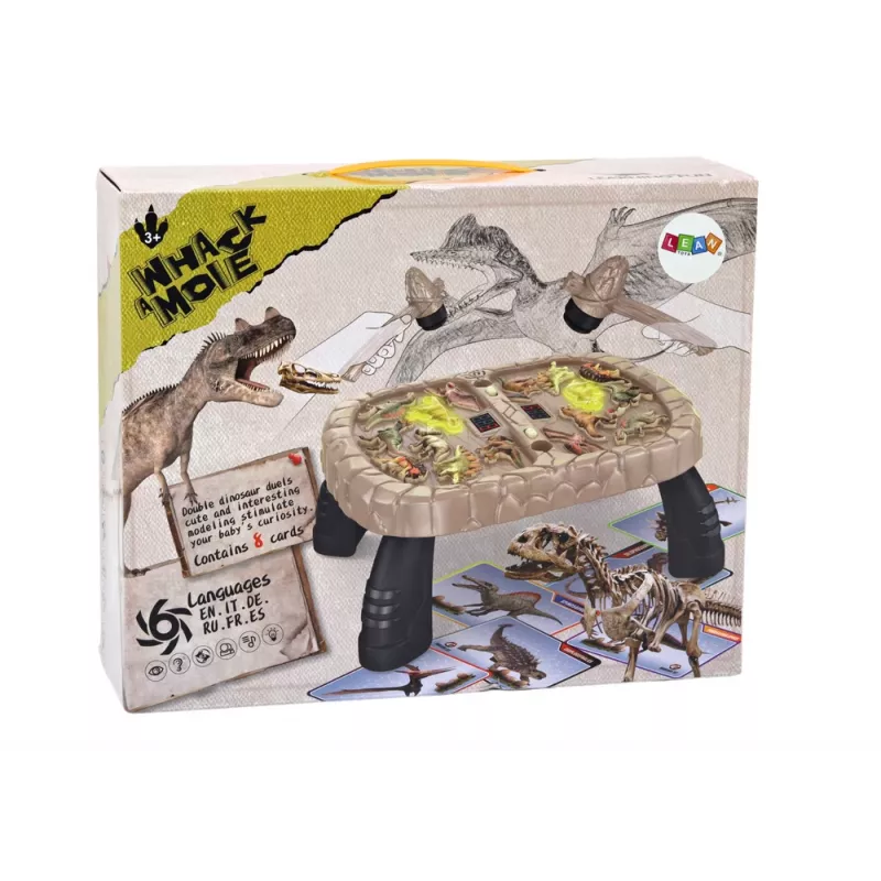LEAN TOYS Juego arcade Whac-a-mole dinosaurios mesa