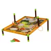 LEAN TOYS Juego Arcade Lanzamiento Canasta 2en1 Tablero Dinosaurios