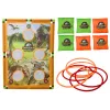 LEAN TOYS Juego Arcade Lanzamiento Canasta 2en1 Tablero Dinosaurios