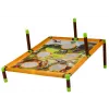 LEAN TOYS Juego Arcade Lanzamiento Canasta 2en1 Tablero Dinosaurios