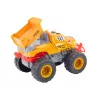 LEAN TOYS coche todoterreno dinosaurio con propulsión por fricción camión volquete naranja
