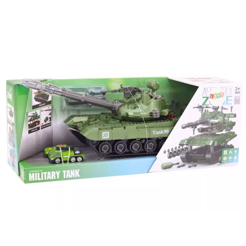 LEAN TOYS tanque vehículo militar DIY desmontaje sonidos kit de suspensión