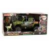 LEAN TOYS Coche todoterreno de caza Hunter dinosaurio con luces y sonidos verde