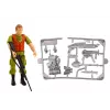 LEAN TOYS Coche todoterreno de caza Hunter dinosaurio con luces y sonidos verde