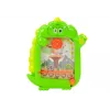 LEAN TOYS Pizarra de dibujo juego de bolsillo 2 en 1 verde dinosaurio