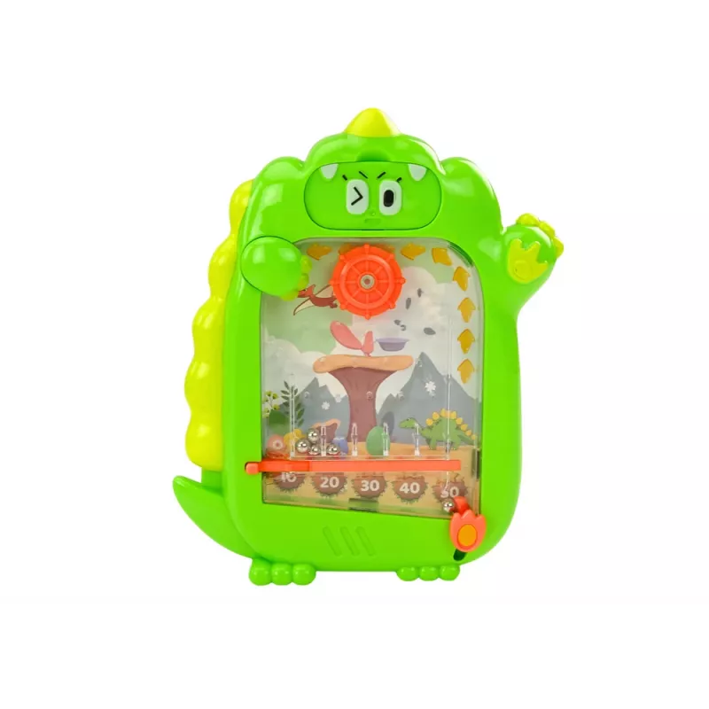 LEAN TOYS Pizarra de dibujo juego de bolsillo 2 en 1 verde dinosaurio