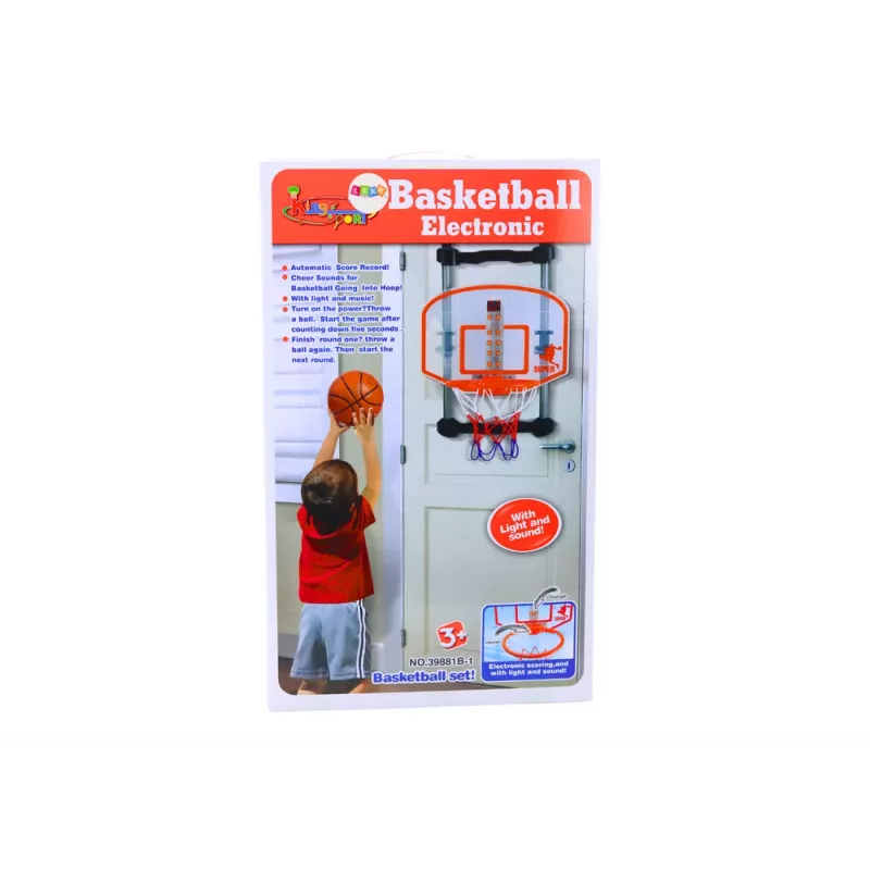 LEAN TOYS Canasta de baloncesto con bomba ajustable